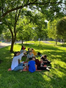 Дети на смене в городском лагере в Петербурге